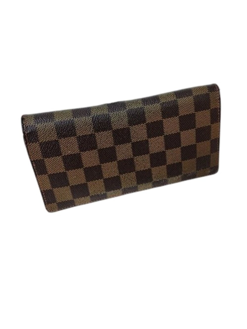 Louis Vuitton Damier Ebene Brazza Long Wallet Brown Canvas Bi-Fold